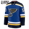 Jordan Maillot de Hockey St. Louis Blues Fanatics Premium Binnington 2024-25 Bleu Domicile - Enfant